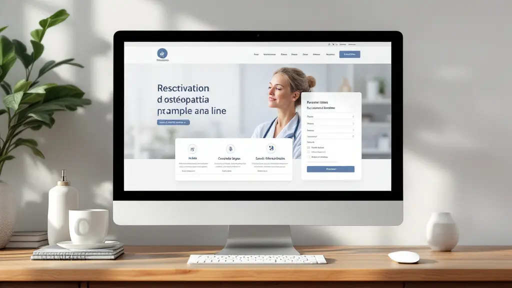 Refonte du site d'un cabinet d'ostéopathie proposant la réservation en ligne